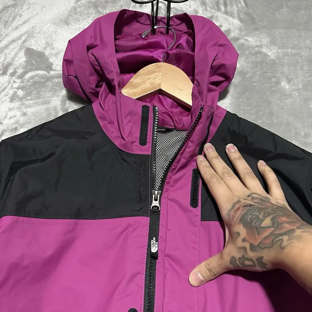 The North Face DryVent Hooded Jacket Youth‎ Size L 14/16 Purple Waterproof Lined